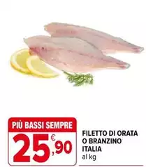 Bassi - Filetto Di Orata O Branzino Italia Bassi - Filetto Di Orata O Branzino Italia