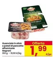Negroni - Guanciale In Stick O Petali Di Pancetta Affumicata Negroni - Guanciale In Stick O Petali Di Pancetta Affumicata