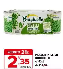 Bonduelle - Piselli Finissimi Bonduelle - Piselli Finissimi