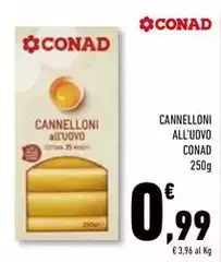 Conad - Cannelloni All'Uovo Conad - Cannelloni All'Uovo