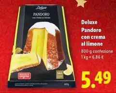 Deluxe - Pandoro Con Crema Al Limone