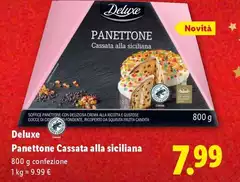 Deluxe - Panettone Cassata Alla Siciliana