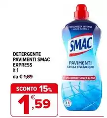 Smac s.p.a. - Detergente Pavimenti Express Smac s.p.a. - Detergente Pavimenti Express