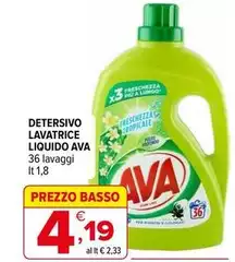 Ava - Detersivo Lavatrice Liquido Ava - Detersivo Lavatrice Liquido