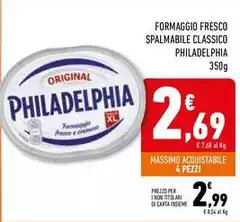 Philadelphia - Formaggio Fresco Spalmabile Classico