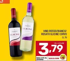 Corvo - Vino Rosso/Bianco/Rosato Glicine Corvo - Vino Rosso/Bianco/Rosato Glicine