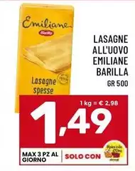 Barilla - Lasagne All'Uovo Emiliane Barilla - Lasagne All'Uovo Emiliane