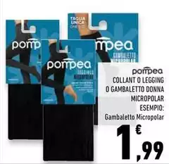 Pompea - Collant O Legging O Gambaletto Donna Micropolar