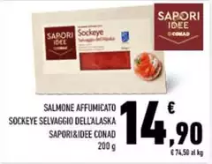 Sapori - &Idee Salmone Affumicato Sockeye Selvaggio Dell'Alaska Sapori - &Idee Salmone Affumicato Sockeye Selvaggio Dell'Alaska