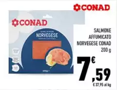Conad - Salmone Affumicato Norvegese Conad - Salmone Affumicato Norvegese