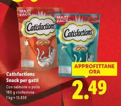 Catisfactions - Snack Per Gatti Catisfactions - Snack Per Gatti