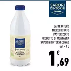 Sapori - Latte Intero Microfiltrato Pastorizzato Prodotto Di Montagna &Dintorni Sapori - Latte Intero Microfiltrato Pastorizzato Prodotto Di Montagna &Dintorni