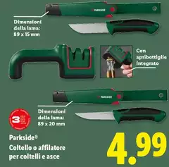 Parkside - Coltello O Affilatore Per Coltelli E Asce Parkside - Coltello O Affilatore Per Coltelli E Asce