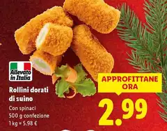 Rollini Dorati Di Suino Rollini Dorati Di Suino