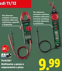 Parkside - Multimetro A Penna O Amperometro A Pinza Parkside - Multimetro A Penna O Amperometro A Pinza