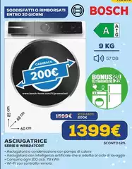 Bosch - Asciugatrice Serie 8 WRB247C0IT Bosch - Asciugatrice Serie 8 WRB247C0IT