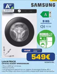 Samsung - Lavatrice Crystal Ecodry WW90DG6U85 Samsung - Lavatrice Crystal Ecodry WW90DG6U85