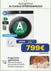 Samsung - Asciugatrice Ai Control DV90DG6845LKU3 Samsung - Asciugatrice Ai Control DV90DG6845LKU3
