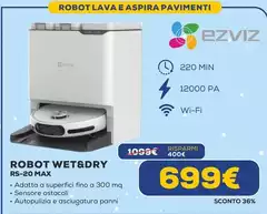 Ezviz - Robot Wet&Dry RS-20 MAX Ezviz - Robot Wet&Dry RS-20 MAX