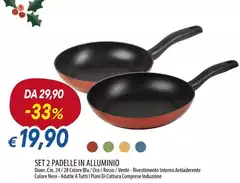 Set 2 Padelle In Alluminio Set 2 Padelle In Alluminio