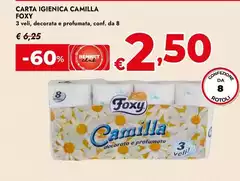 Foxy - Carta Igienica Camilla Foxy - Carta Igienica Camilla