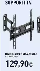 Ioplee - Supporti TV Pro 32-55 2 Snodi Vesa 400 35kg Ioplee - Supporti TV Pro 32-55 2 Snodi Vesa 400 35kg