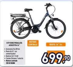 Teklio - City Bike Pedalata Assistata 24" Teklio - City Bike Pedalata Assistata 24"