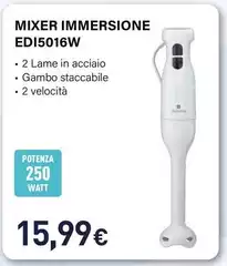 Electroline - EDI5016W Frullatore Frullatore Ad Immersione 250 W Bianco