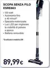 Electroline - Scopa Senza Filo ESRE663 