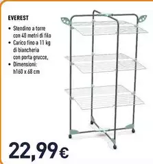 Joia Home - Everest Stendibiancheria Da Pavimento Nero, Argento, Turchese Joia Home - Everest Stendibiancheria Da Pavimento Nero, Argento, Turchese