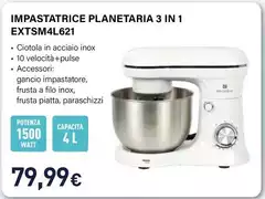 Electroline - Impastatrice Planetaria 3 In 1 EXTSM4L621