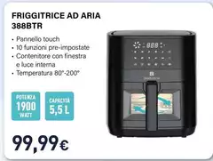Electroline - Friggitrice Ad Aria 388BTR Electroline - Friggitrice Ad Aria 388BTR