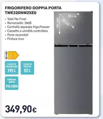 Electroline - Frigorifero Doppia Porta TME320NM2XE0 Electroline - Frigorifero Doppia Porta TME320NM2XE0