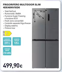 Electroline - Frigorifero Multidoor Slim 4DE48NV1XD0 Electroline - Frigorifero Multidoor Slim 4DE48NV1XD0