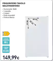 Electroline - Frigorifero Tavolo SDLE11NSM1WE0 Electroline - Frigorifero Tavolo SDLE11NSM1WE0