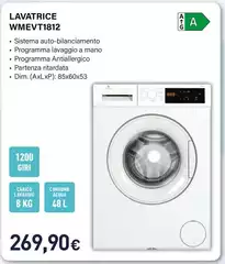 Electroline - Lavatrice WMEVT1812 Electroline - Lavatrice WMEVT1812