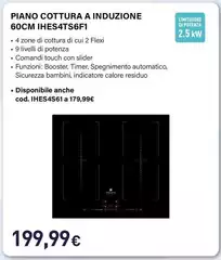 Electroline - Piano Cottura A Induzione 60cm IHES4TS6F1 Electroline - Piano Cottura A Induzione 60cm IHES4TS6F1