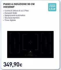 Whirlpool - Piano A Induzione 90 Cm IHES590F Whirlpool - Piano A Induzione 90 Cm IHES590F