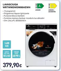 Electroline - Lavatrice WRTWMDWDM86AEWH Electroline - Lavatrice WRTWMDWDM86AEWH