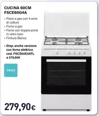 Electroline - Cucina 60cm FSCE60G4A Electroline - Cucina 60cm FSCE60G4A