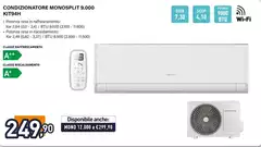 Electroline - Condizionatore Monosplit 9000 KIT94H Electroline - Condizionatore Monosplit 9000 KIT94H