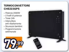 Electroline - Termoconvettore CHE223GP5 Electroline - Termoconvettore CHE223GP5
