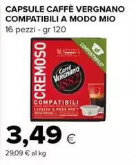 Caffè Vergnano - Capsule Compatibili A Modo Mio Caffè Vergnano - Capsule Compatibili A Modo Mio