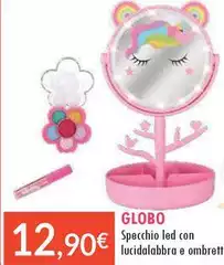 Globo - Specchio Led Con Lucidalabbra E Ombretto Globo - Specchio Led Con Lucidalabbra E Ombretto