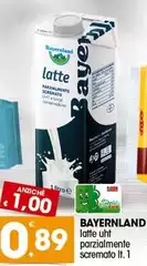 Bayernland - Latte UHT Parzialmente Scremato Bayernland - Latte UHT Parzialmente Scremato
