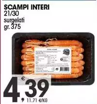 Scampi Interi Scampi Interi
