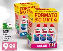 Dixan - Lavatrice Liquido 22 Lavaggi X 3 Classico Dixan - Lavatrice Liquido 22 Lavaggi X 3 Classico