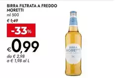 Moretti - Birra Filtrata A Freddo Moretti - Birra Filtrata A Freddo