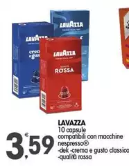 Lavazza - 10 Capsule Compatibili Con Macchine Nespresso Lavazza - 10 Capsule Compatibili Con Macchine Nespresso