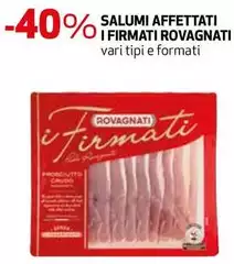 Rovagnati - Salumi Affettati I Firmati Rovagnati - Salumi Affettati I Firmati
